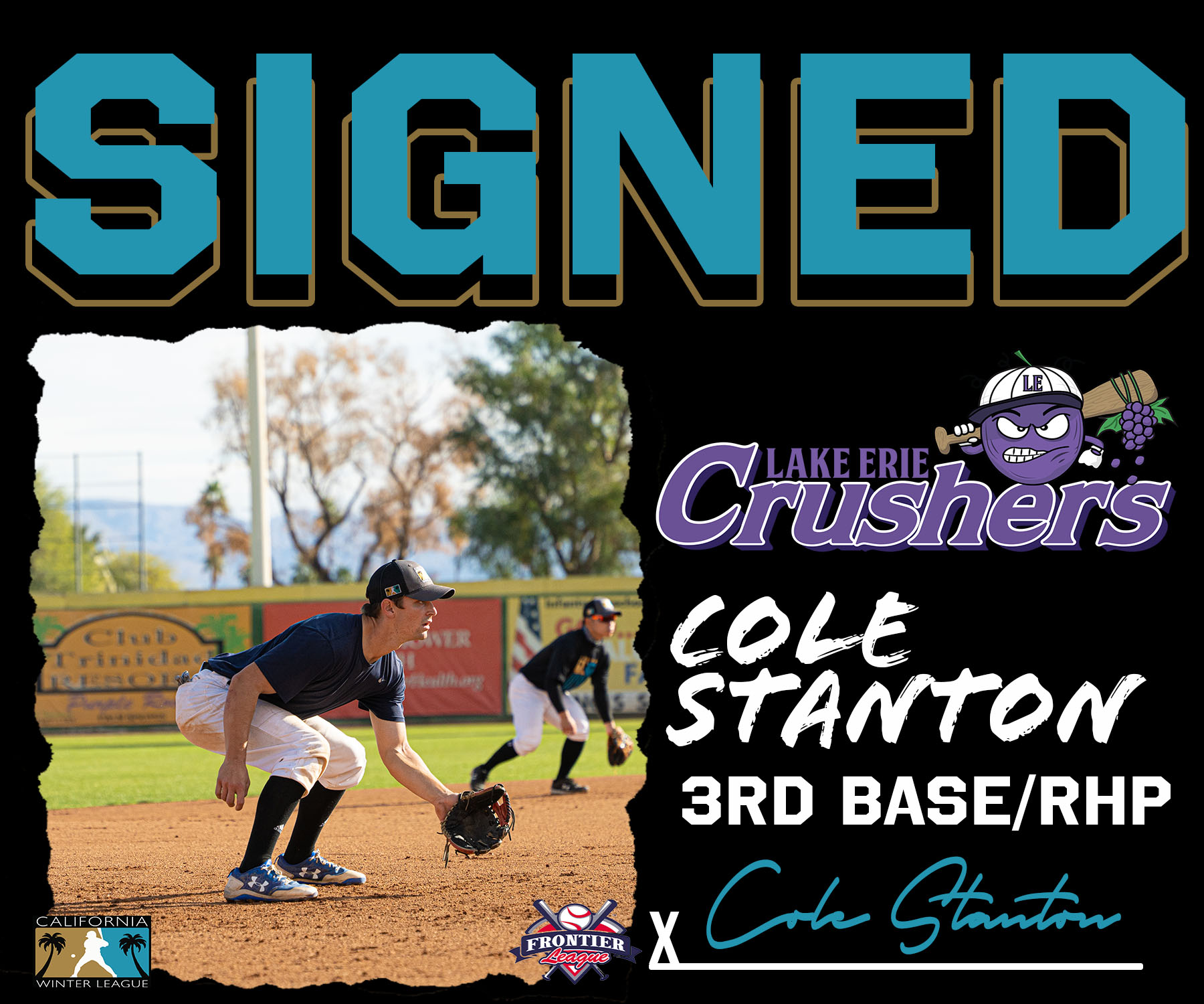 Cole Stanton Signed As Two-Way Player by Lake Erie